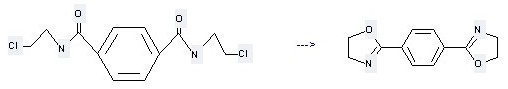 1,4-Bis(4,5-dihydro-2-oxazolyl)benzene can be prepared by N,N'-bis-(2-chloro-ethyl)-terephthalamide